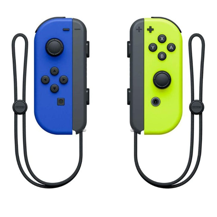 Manette Switch Joy-Con bleu (G) et Joy-Con jaune néon (D) pour Nintendo Switch