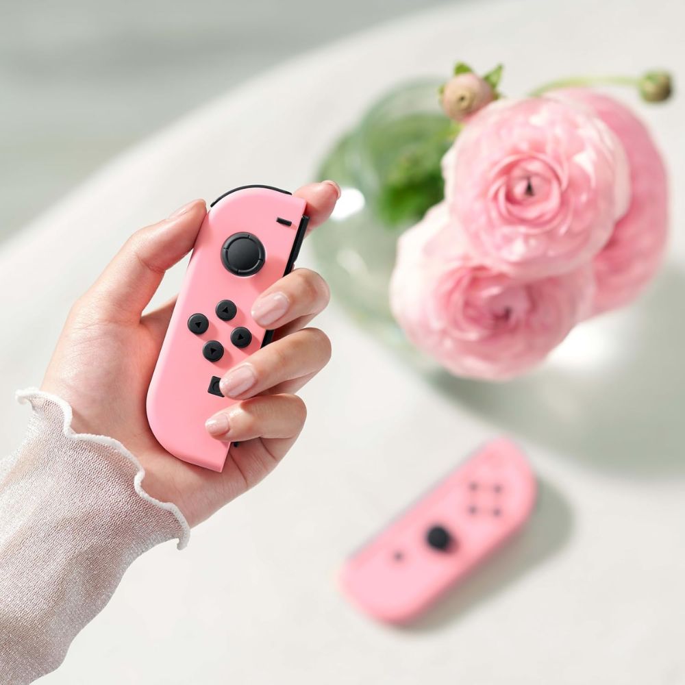 Manette Switch Joy-Con rose pastel pour Nintendo Switch