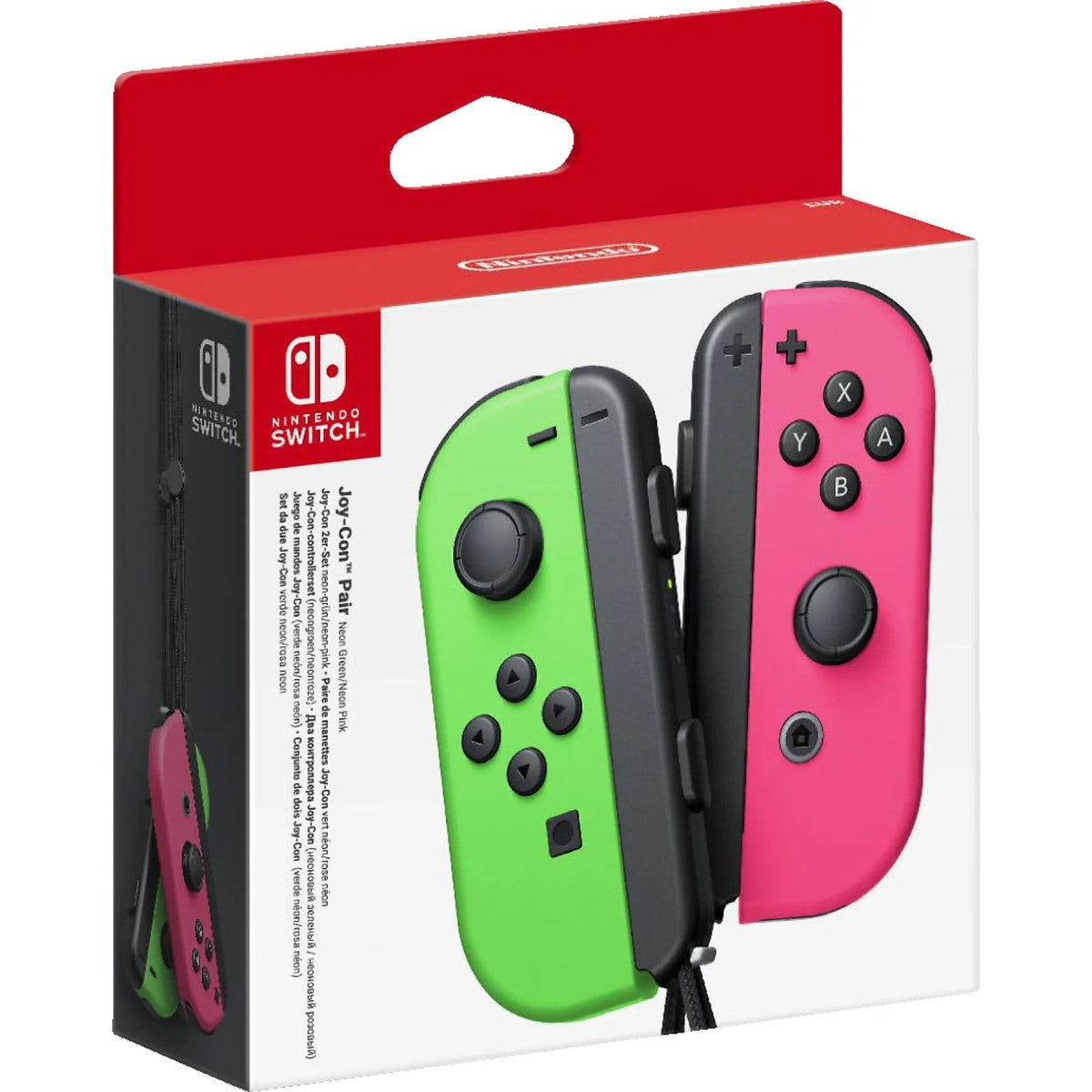 NINTENDO Switch Joy-Con 2er-Set Controller Neon-Grün/Neon-Pink für Nintendo Switch